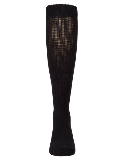 Girls Ribbed Cotton-Blend "Back Cherry" Knee High Sock