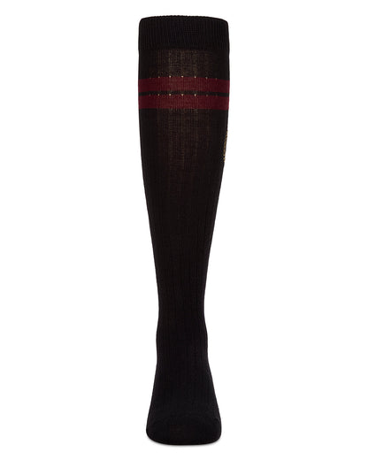 Crest Knee High : Color: Navy