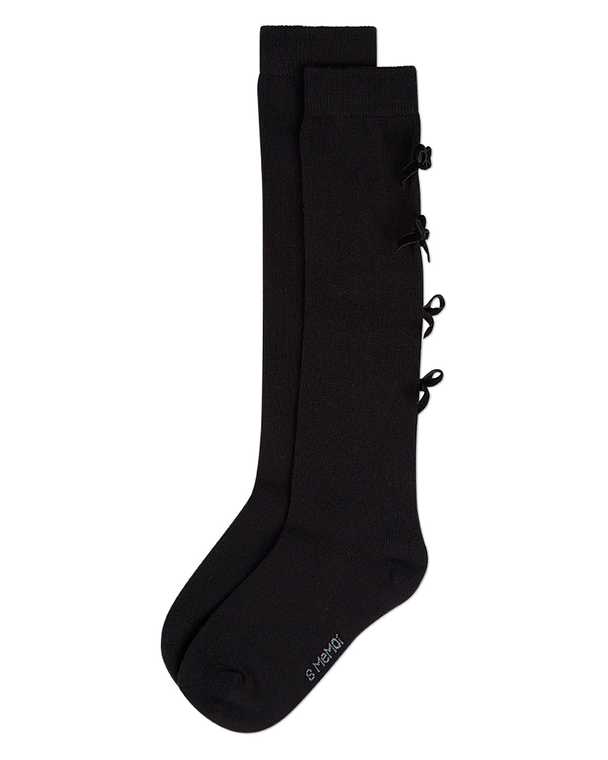 Girls Cotton-Rich Back Bow Trimmed Knee Sock
