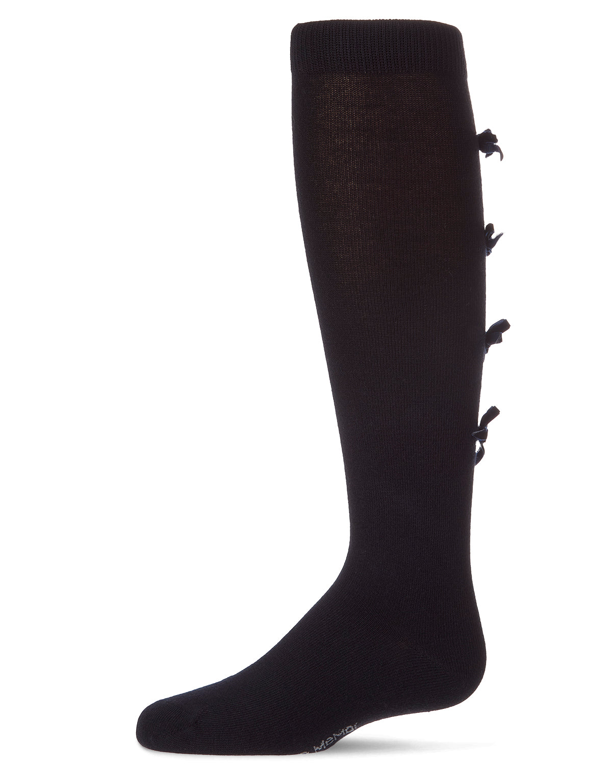 Back Bows Knee High : Color: Navy