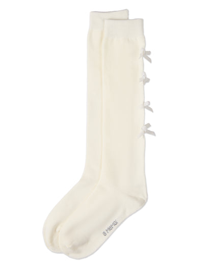 Back Bows Knee High : Color: Black