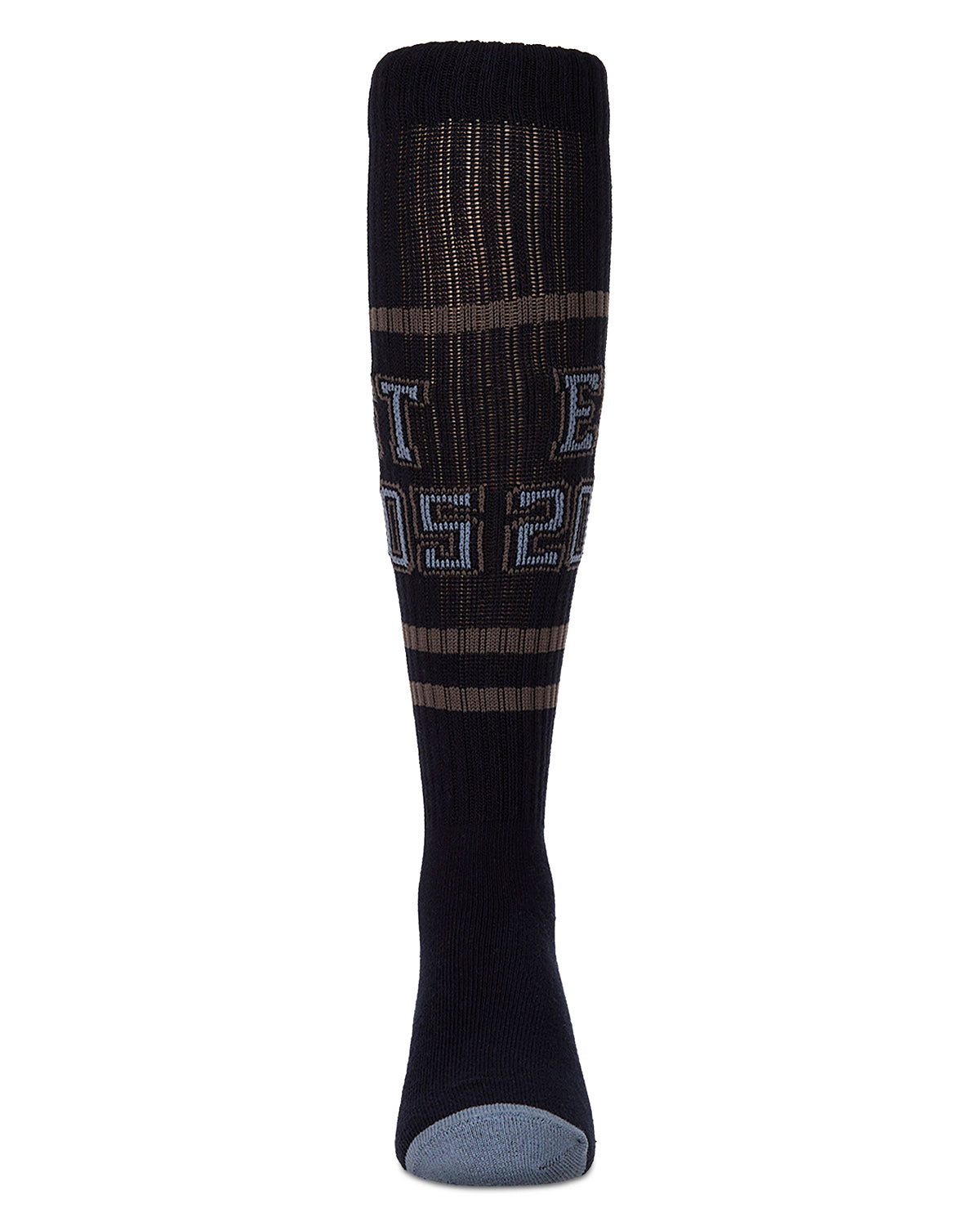 Girls "EST 2005" Ribbed Cotton-Blend Varsity-Stripe Knee High Sock