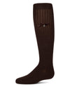 Girls Cotton-Rich Fancy Logo and Bow Trimmed Knee Sock