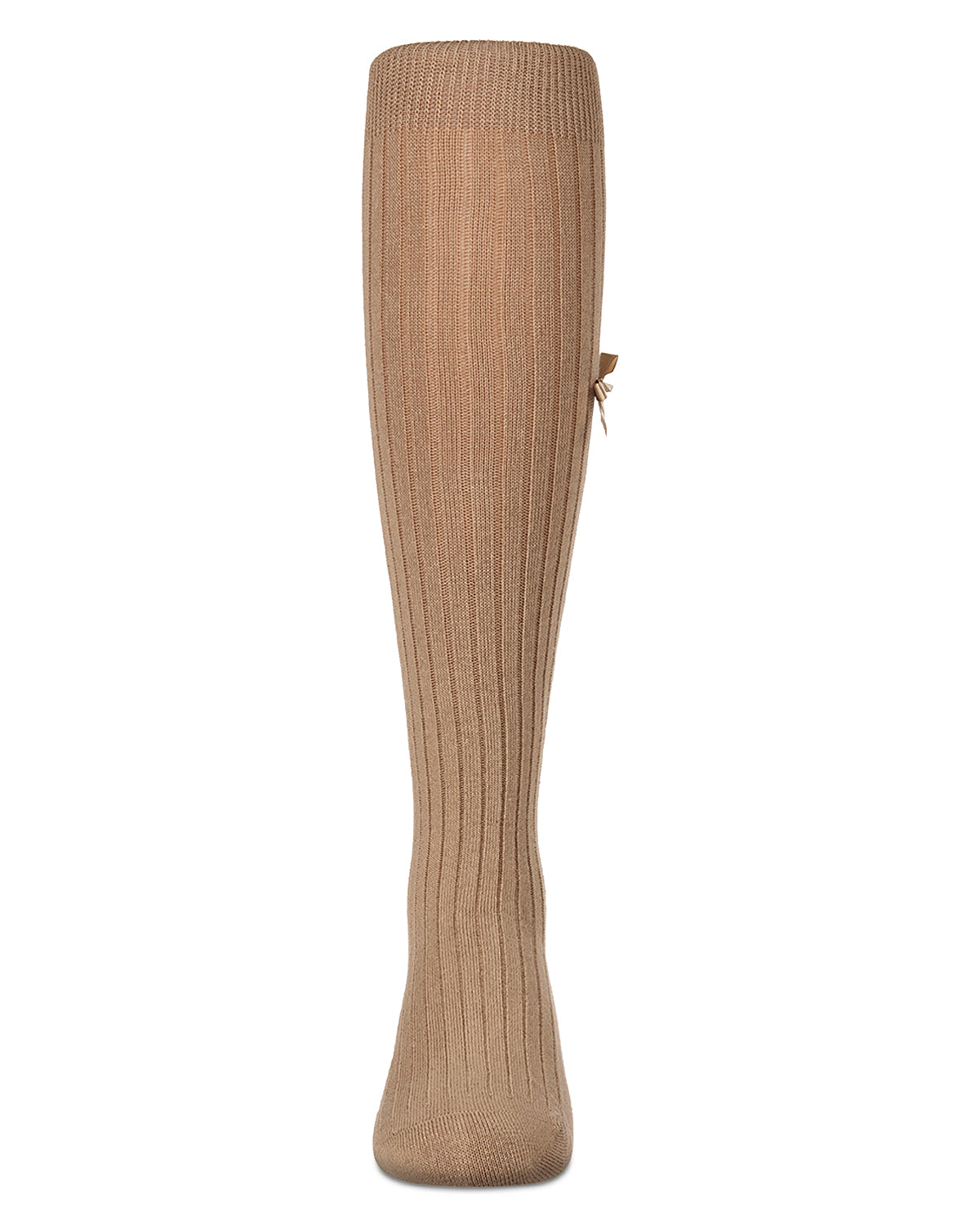 Fancy Logo Bow Knee High : Color: Black