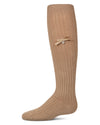 Fancy Logo Bow Knee High : Color: Latte
