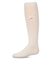 Girls Cotton-Rich Fancy Logo and Bow Trimmed Knee Sock