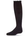 Girls Cotton-Rich Tassle-Bow-Trimmed Lettuce Edge Knee High Sock