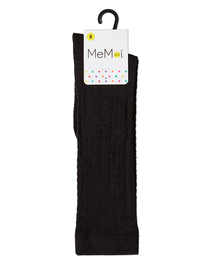 Girls Diamond-Patterned Rayon Blend Knee Sock