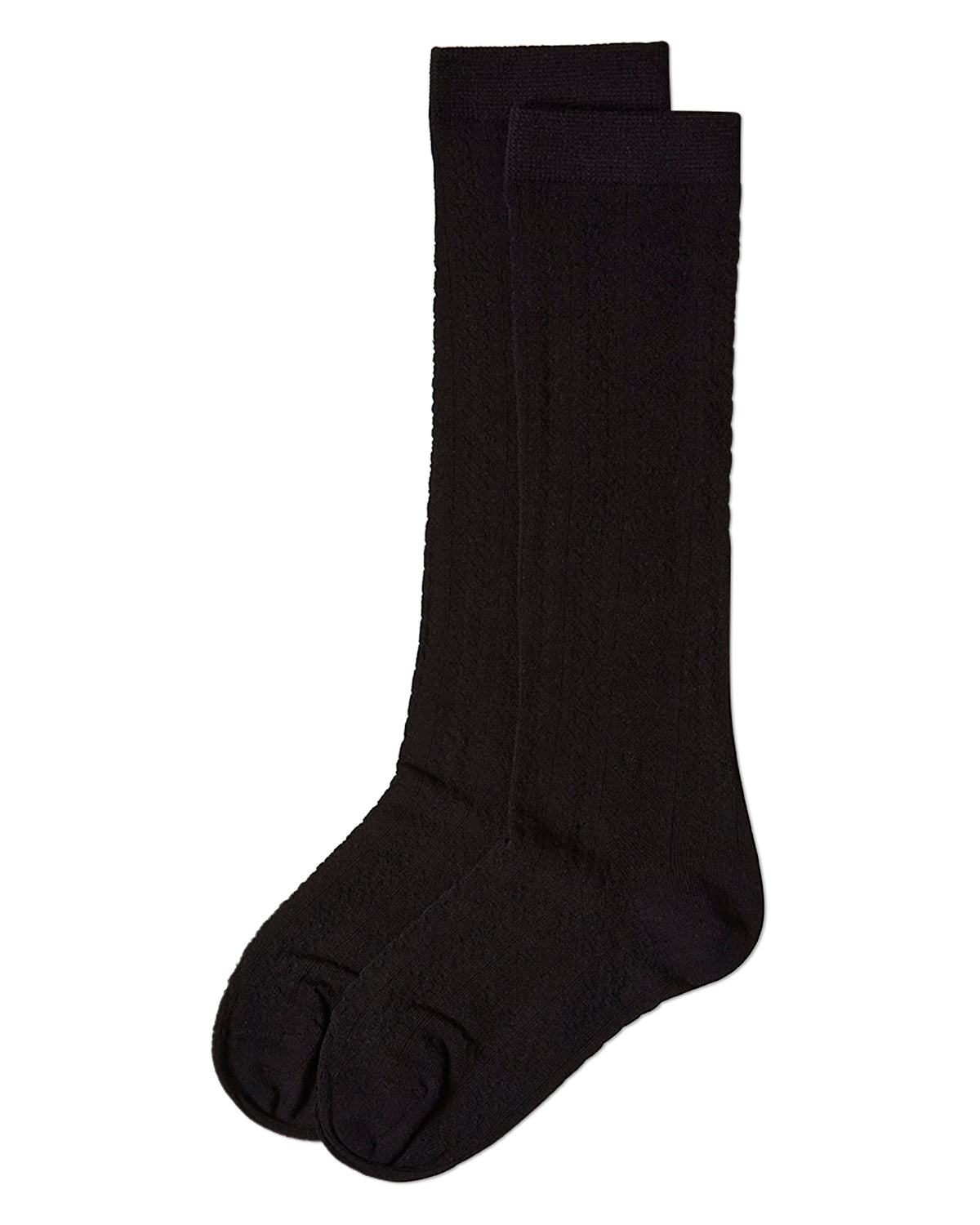 Girls Diamond-Patterned Rayon Blend Knee Sock