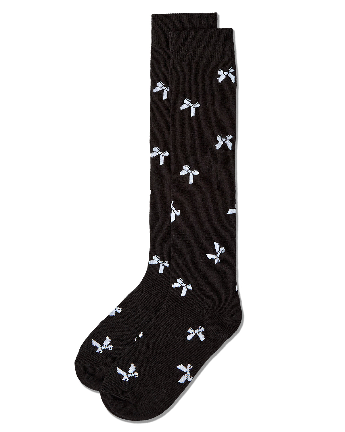 Girls Cotton-Rich Multi-Bow Knee High Sock
