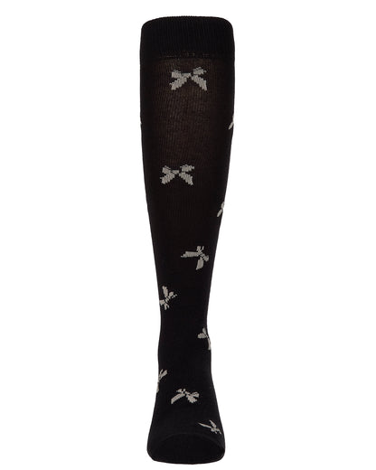 Girls Cotton-Rich Multi-Bow Knee High Sock