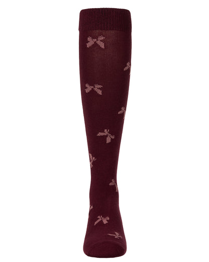 Girls Cotton-Rich Multi-Bow Knee High Sock