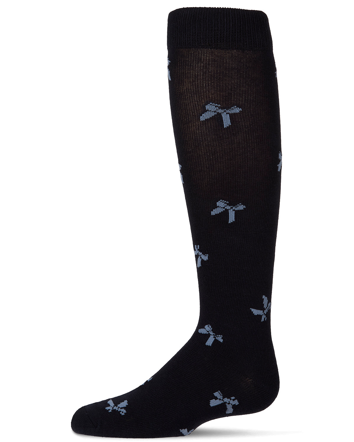 Girls Cotton-Rich Multi-Bow Knee High Sock