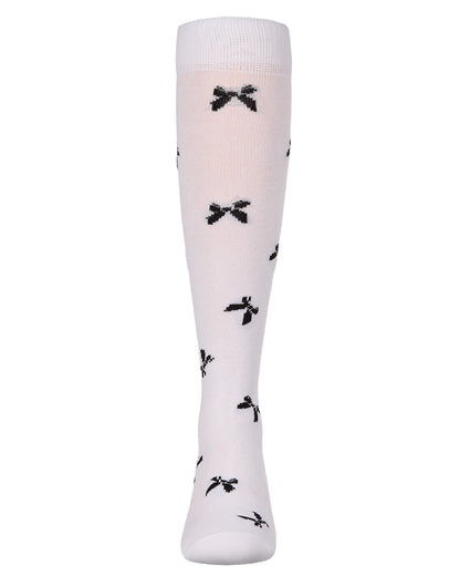 Girls Cotton-Rich Multi-Bow Knee High Sock