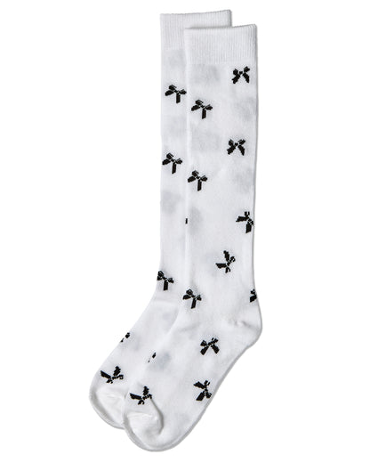 Girls Cotton-Rich Multi-Bow Knee High Sock