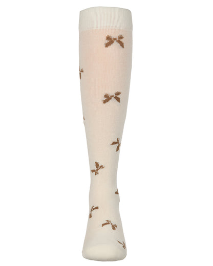 Girls Cotton-Rich Multi-Bow Knee High Sock