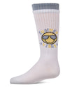 Girls "Summer Vibes" Cotton-Blend Knee High Sock with Faux-Layer Cuffs