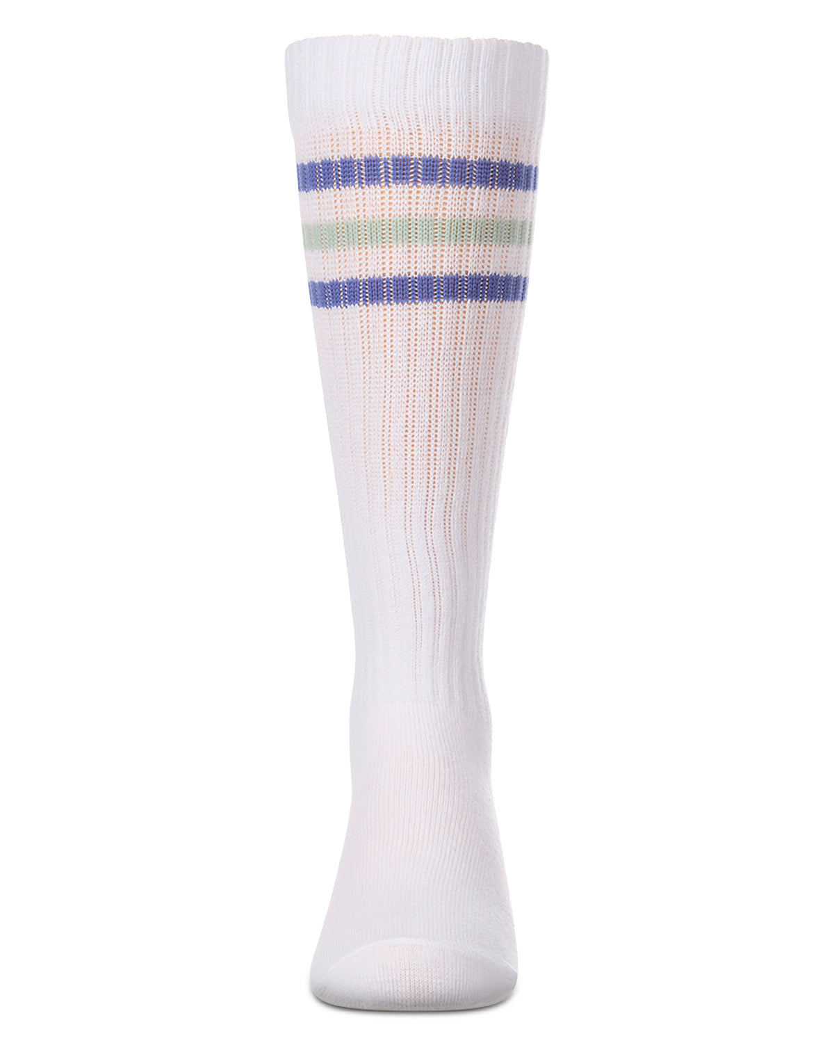 Girls "Sunshine" Triple-Stripe Cotton-Blend Ribbed Knee High Sock