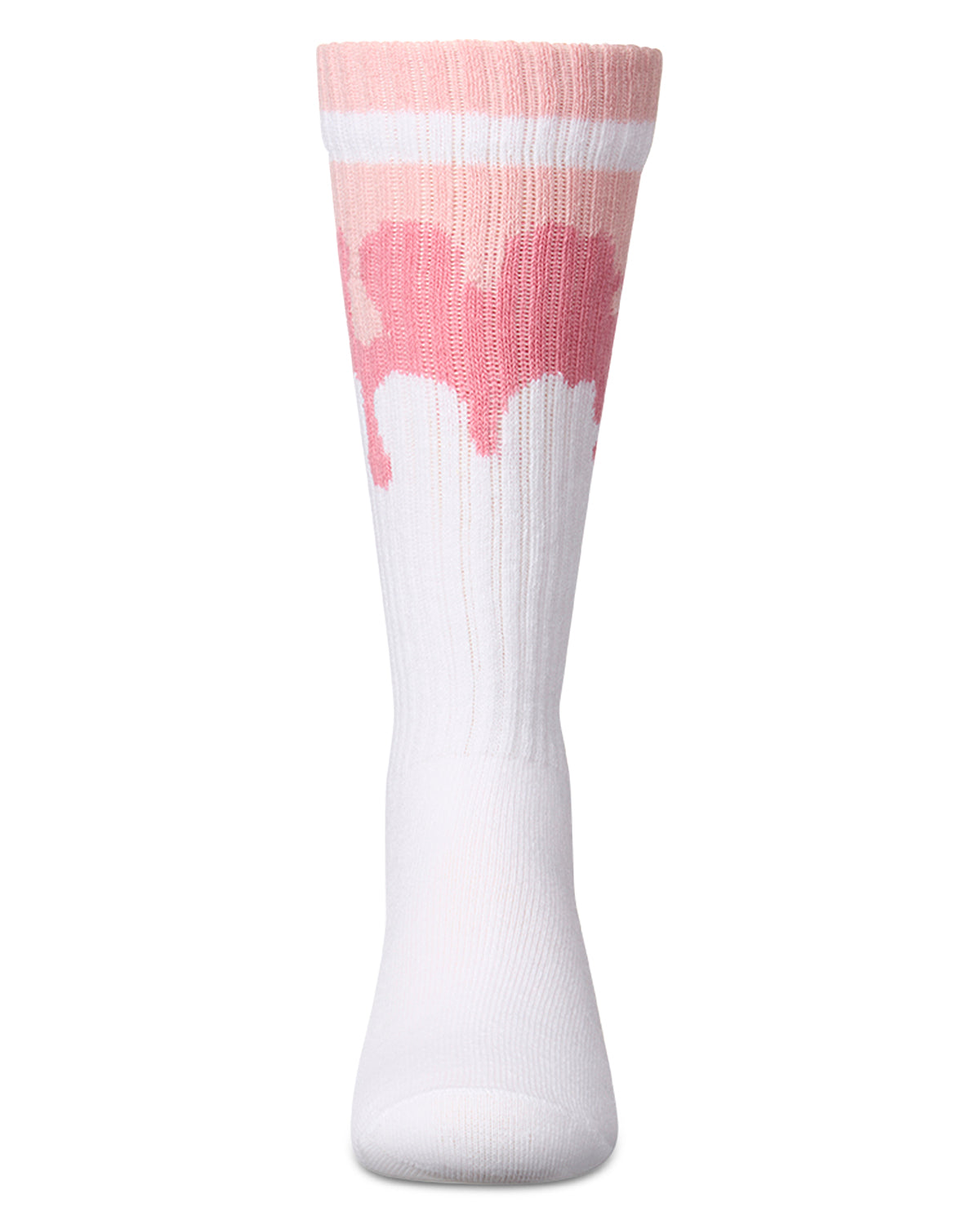 Girls "Paint Drip" Ribbed Cotton-Blend Novelty Knee High Sock