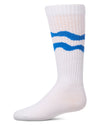 Girls "Double Wave" Ribbed Cotton-Blend Knee High Sock