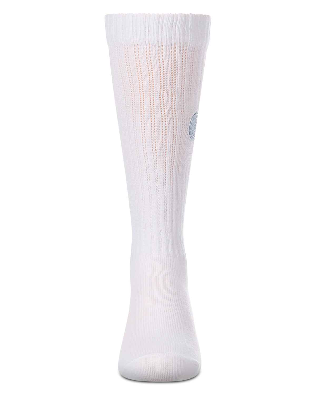 Girls "Embroidered Lollypop" Ribbed Cotton-Blend Knee High Sock