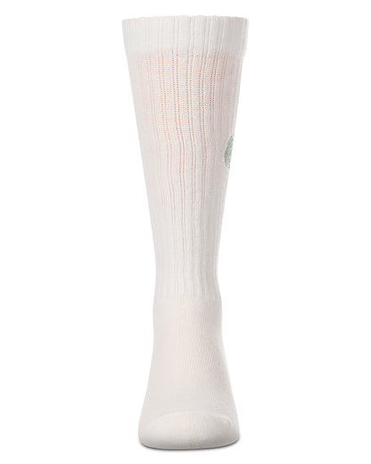 Girls "Embroidered Lollypop" Ribbed Cotton-Blend Knee High Sock