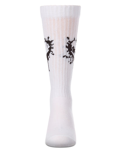 Girls "Dripping Heart" Ribbed Cotton Blend Novelty Knee High Sock
