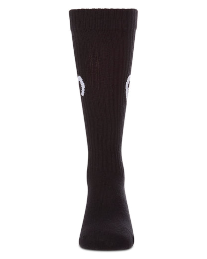 Girls "Open Heart" Ribbed Cotton-Rich Novelty Knee High Sock