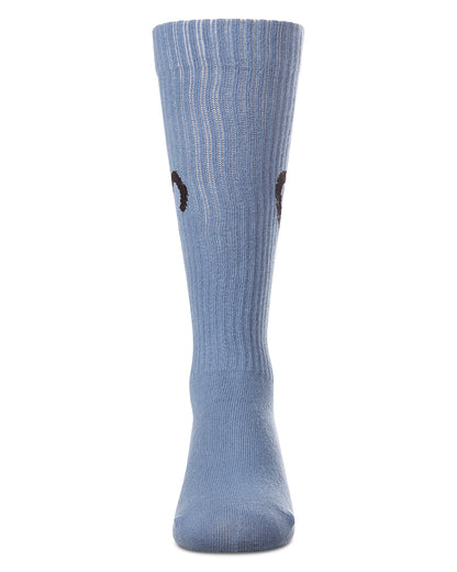 Girls "Open Heart" Ribbed Cotton-Rich Novelty Knee High Sock