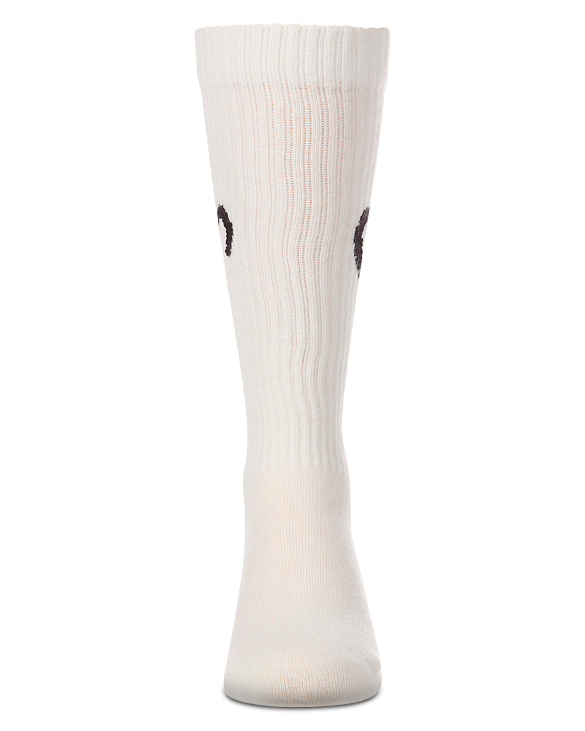 Girls "Open Heart" Ribbed Cotton-Rich Novelty Knee High Sock