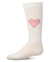 Girls "Filled Heart" Ribbed Cotton-Rich Novelty Knee High Sock