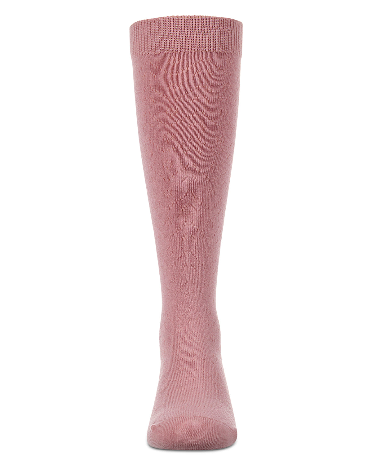 Girls Fine-Gauge Cotton-Rich Pointelle Knee High Sock