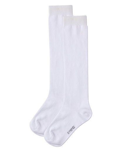 Girls Fine-Gauge Cotton-Rich Pointelle Knee High Sock