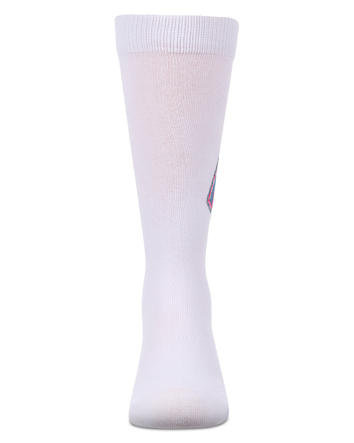 Girls Denim M-Patch Cotton-Rich Fine-Gauge Knee High Sock