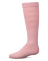 Girls Cotton-Rich Tonal Bow-Trim Cable-Rib Knee High Sock