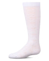 Girls Cotton-Rich Tonal Bow-Trim Cable-Rib Knee High Sock