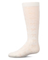 Girls Cotton-Rich Tonal Bow-Trim Cable-Rib Knee High Sock