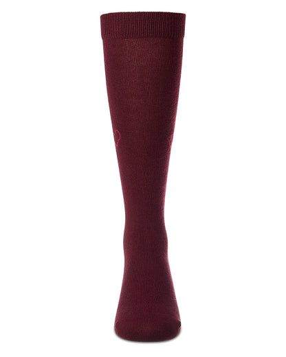 Girls "HI!"-Graphic Cotton-Rich Fine-Gauge Knee High Sock