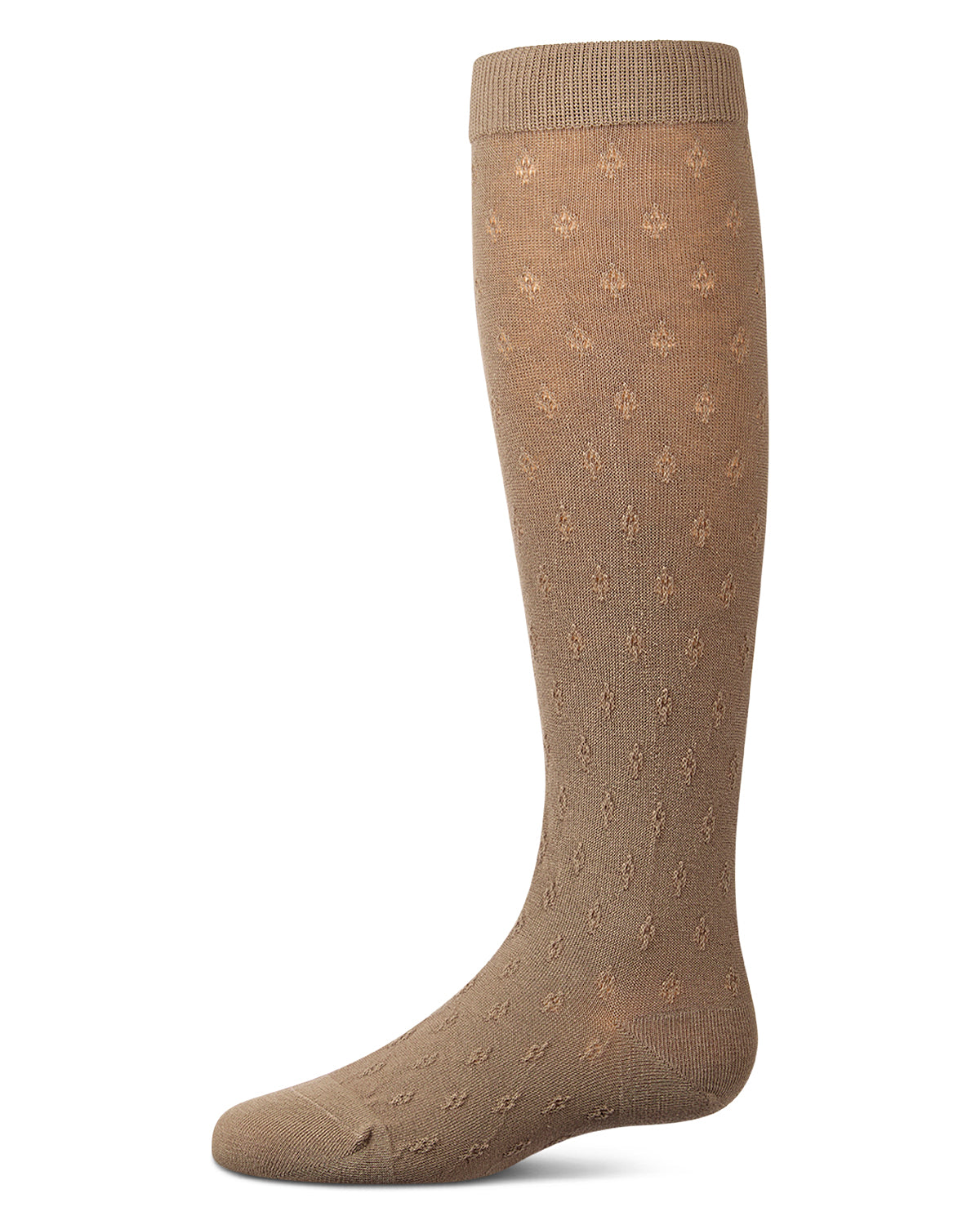 Girls "Tiny Bloom" Cotton-Rich Pointelle Fine-Gauge Knee High Sock