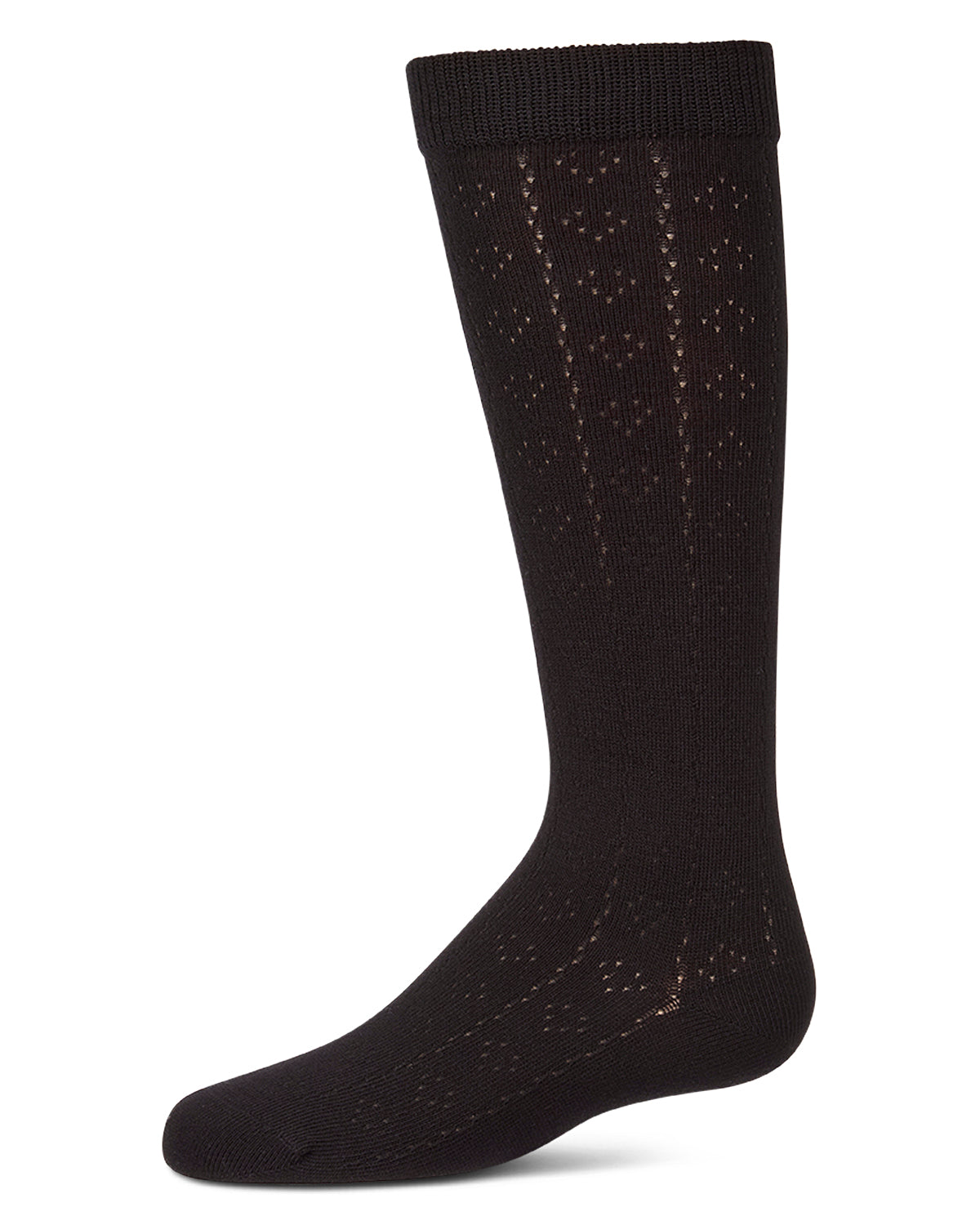 Girls "Dainty Hearts" Cotton-Rich Pointelle Knee High Sock