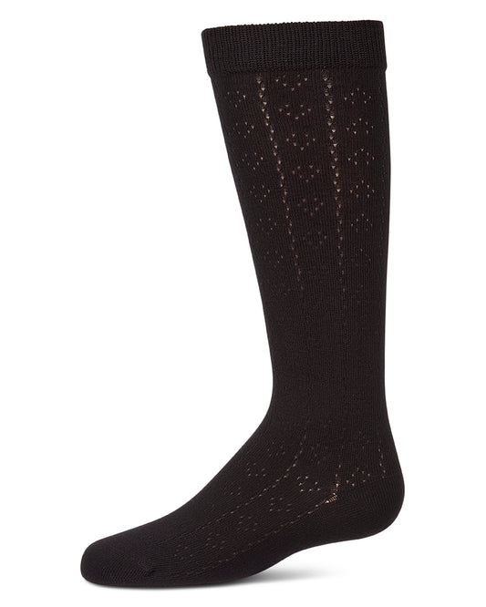 Girls "Dainty Hearts" Cotton-Rich Pointelle Knee High Sock