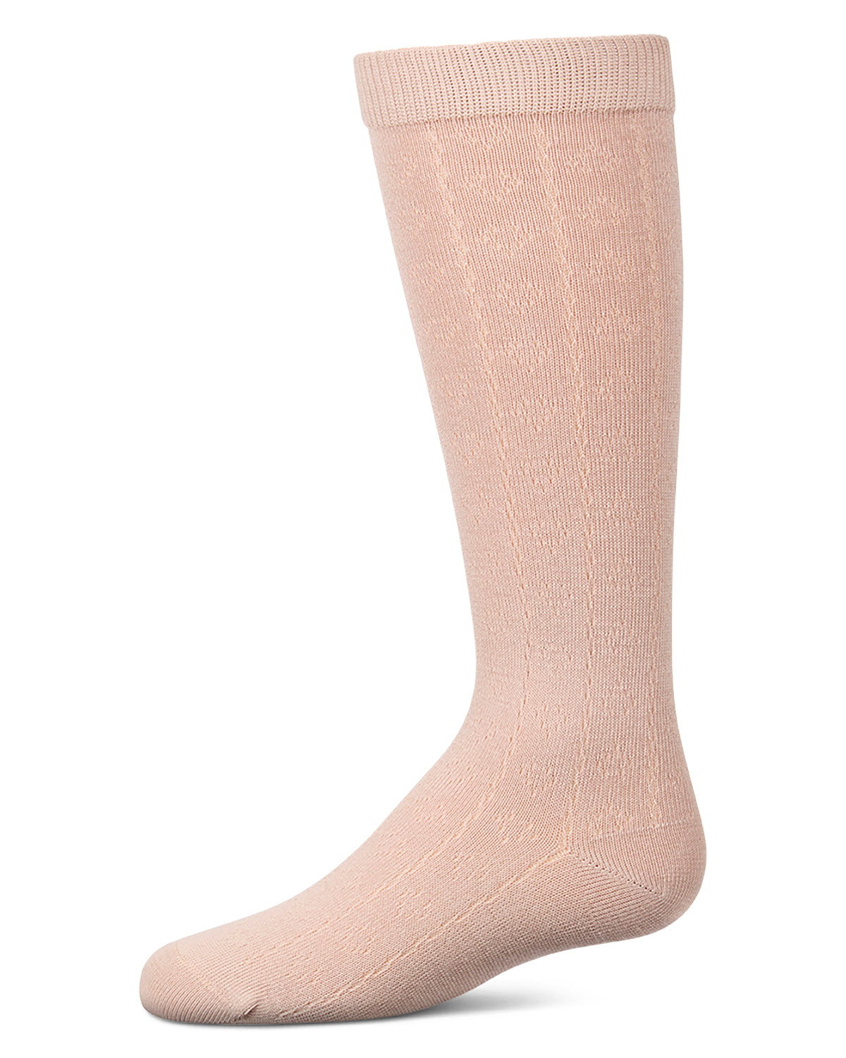 Girls "Dainty Hearts" Cotton-Rich Pointelle Knee High Sock