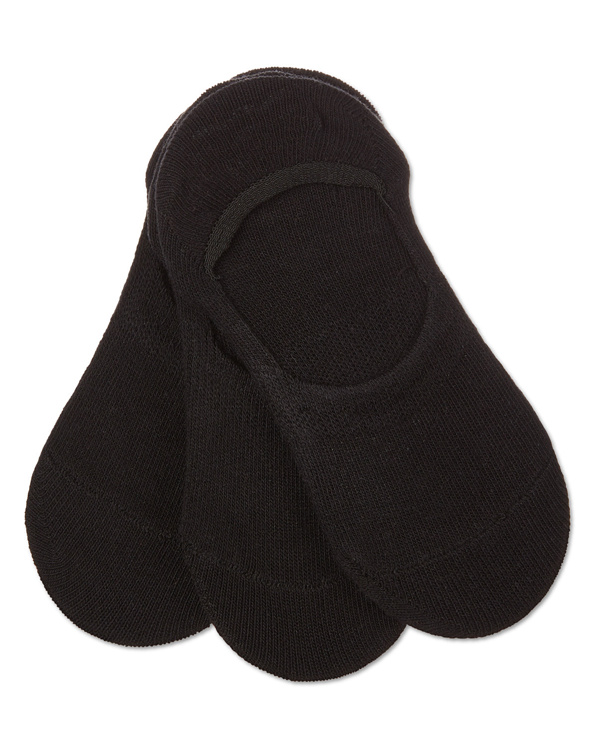 Girls' 3 Pair Pack Hi-Cut Liner Socks : Color: Black-Black-Black