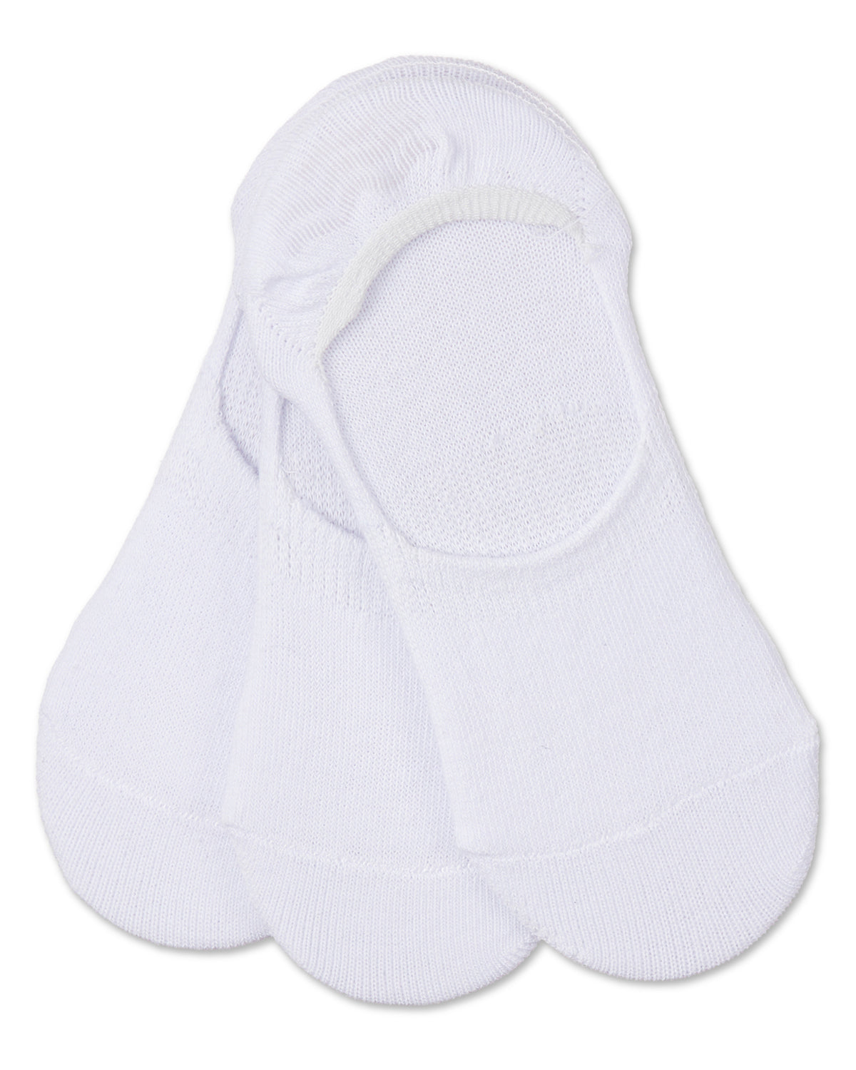 Girls' 3 Pair Pack Hi-Cut Liner Socks : Color: White-White-White