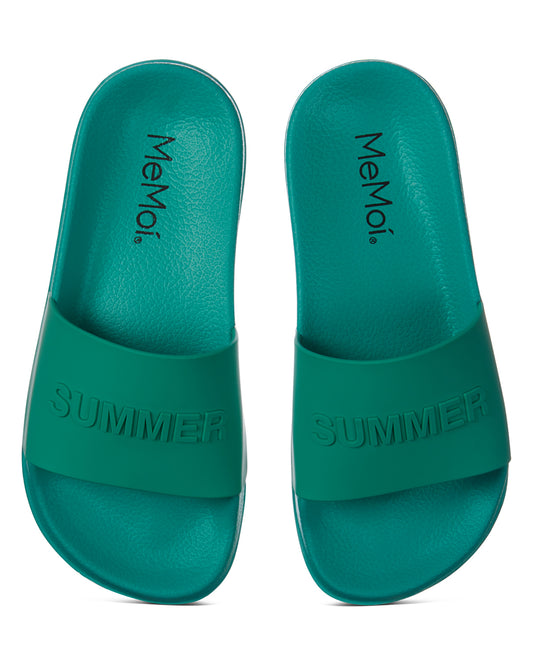 Kids' Summer Slides : Color: Green Gecko