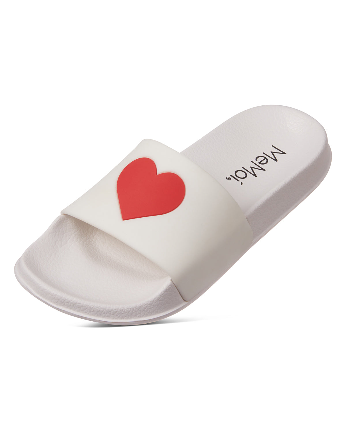 Girls Heart-Themed EVA-Cushioned Ergonomic Slide Sandals