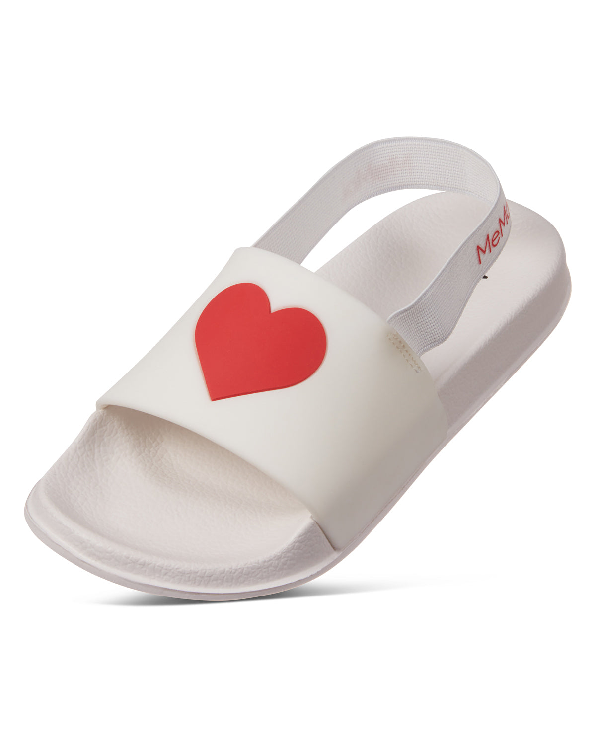 Girls Heart-Themed EVA-Cushioned Ergonomic Slide Sandals