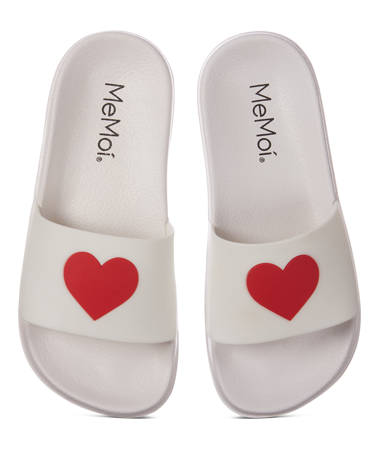 Kids' Heart Slides : Color: White