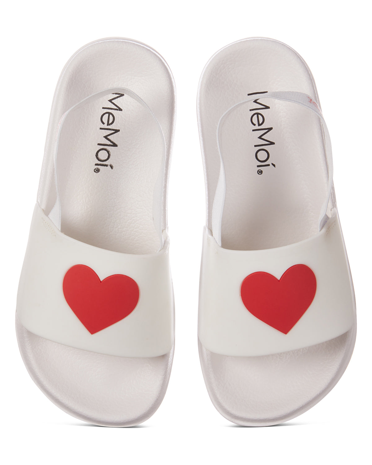 Kids' Heart Slides : Color: White
