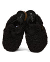 Kids' Teddy Sherpa Slippers : Color: Black